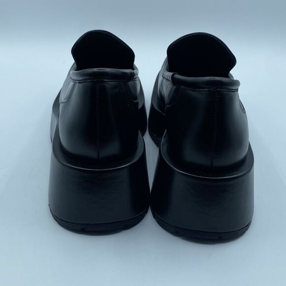 Anthropologie Paloma Barcelo Chunky  Loafers Womens US 9 Black Leather Y2K NWOB - Picture 8 of 15